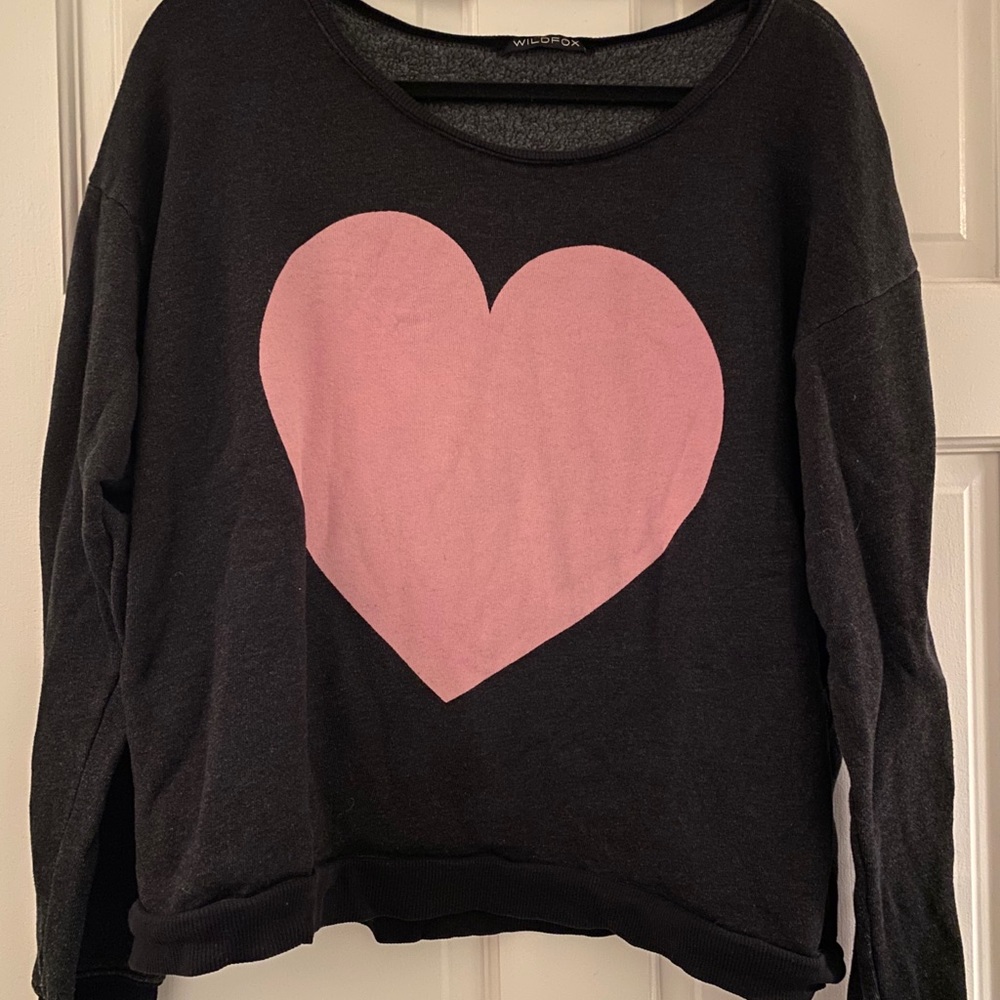 Wildfox heart sweatshirt